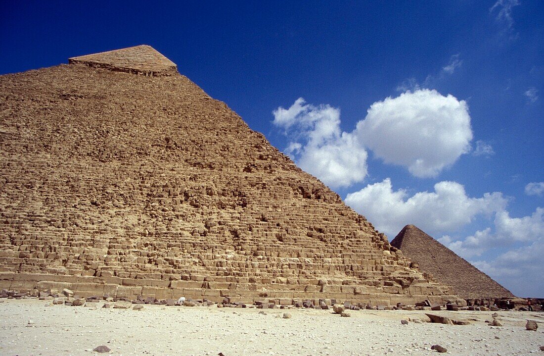 Khafra And Cheops Pyramids