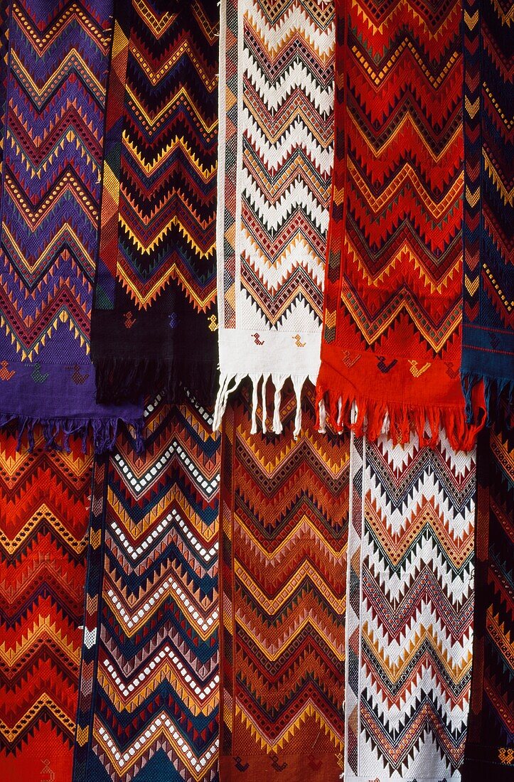 Local Patterned Fabric For Sale In Chichicastenango