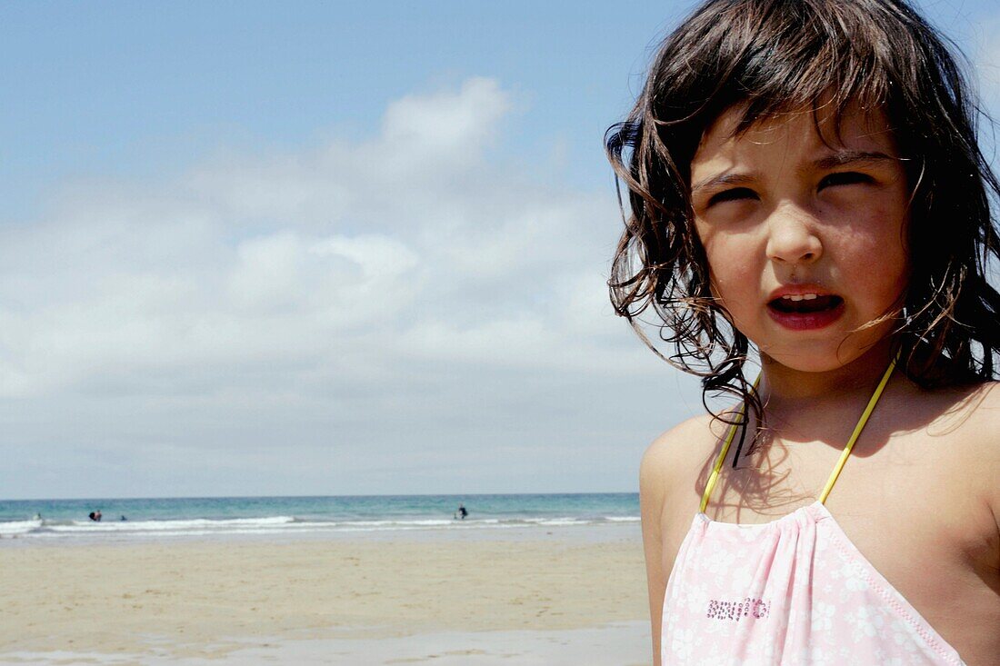 Little Girl On The Beach, Portrait