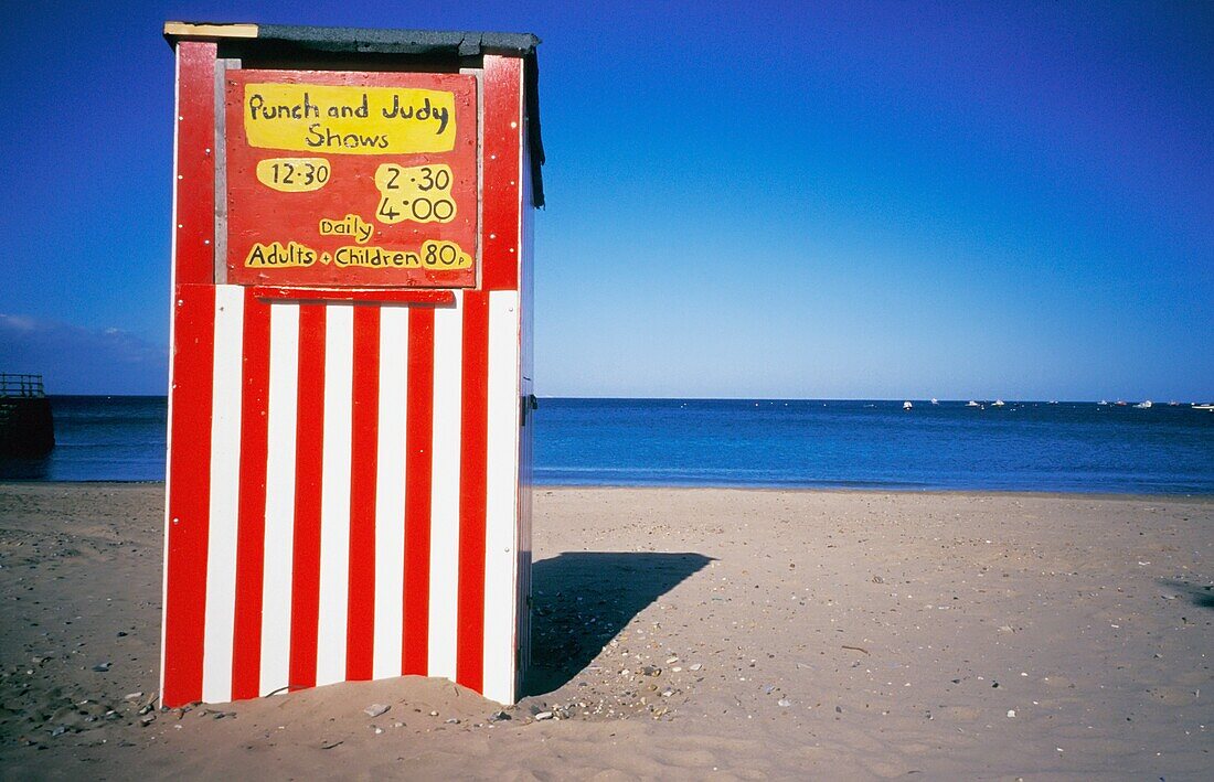 Punch And Judy Show Stand On Swanage Beach