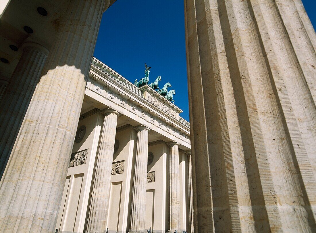 Low Angle View Of Brandenburg Gate