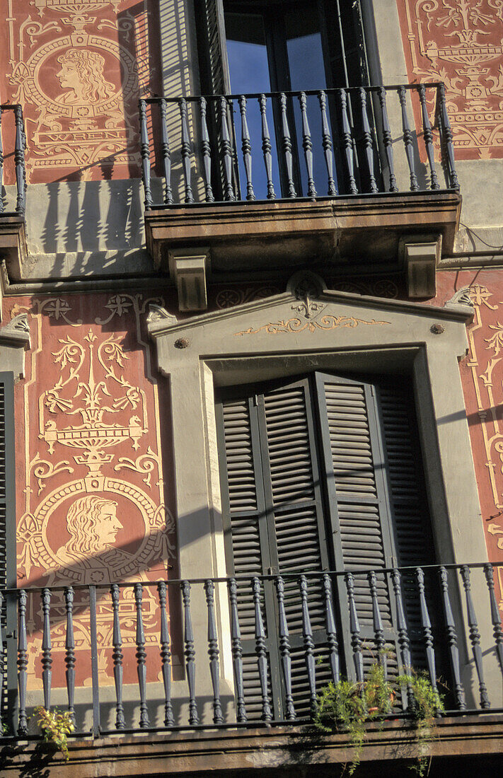 Windows And Balconies Of Modernist Building, Close Up