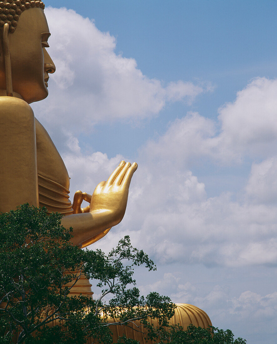 Großer vergoldeter Buddha