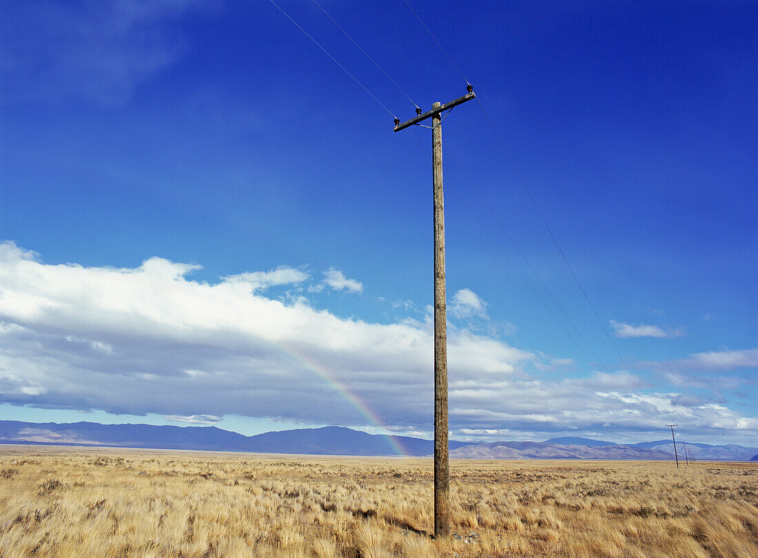 Telegraphenmasten, Landschaft