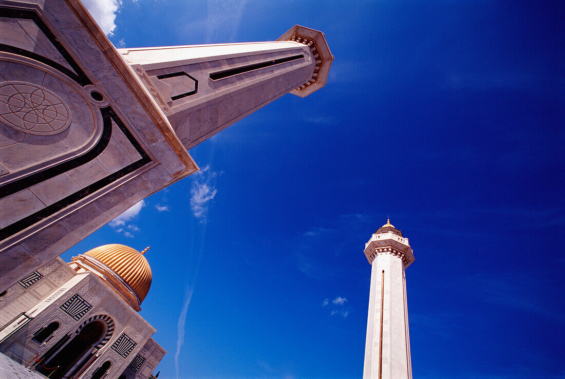 Tunisia, Towers At Mausoleum Of Habib Bourguiba; Monastir