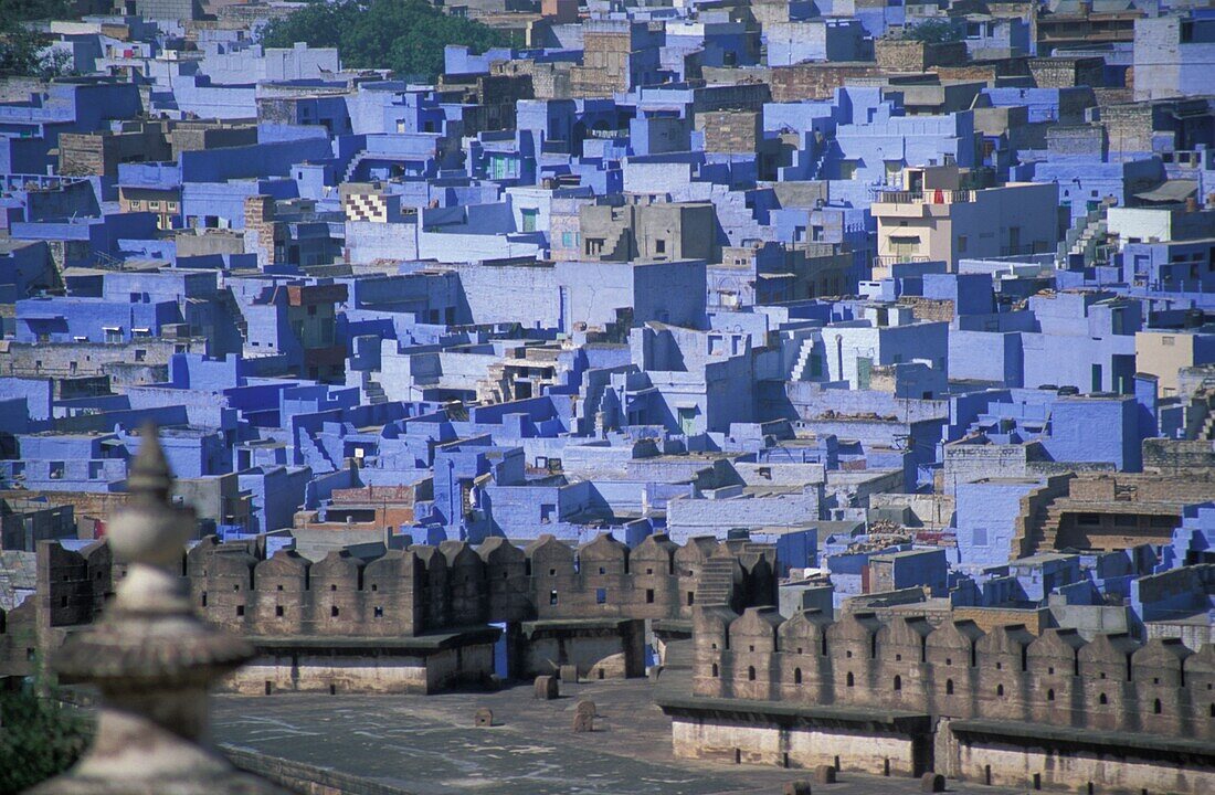 Blaue Gebäude in Jodhpur