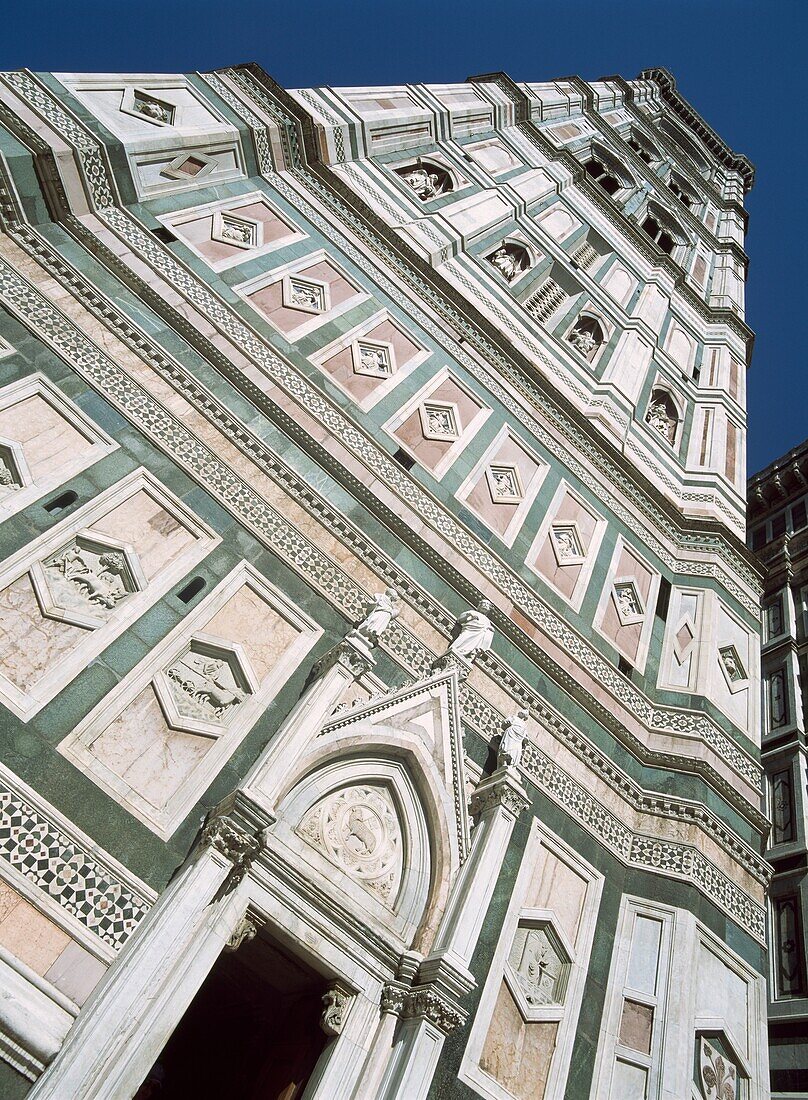 Tower Of Basilica Di Santa Maria Del Fiore Low Angle View