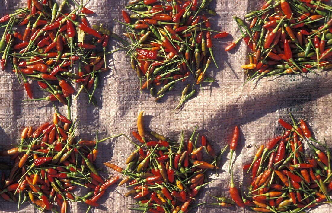 Chilies In Market, Close Up