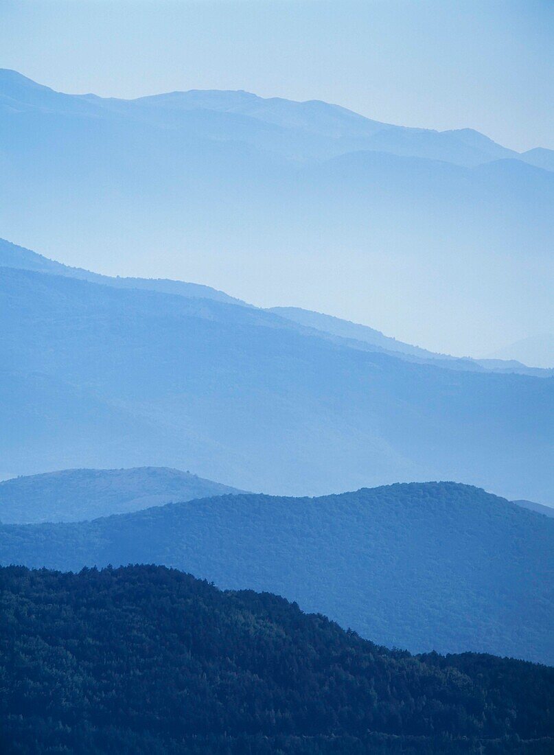 Looking Across Lines Of Ridges Near Castel Del Monte