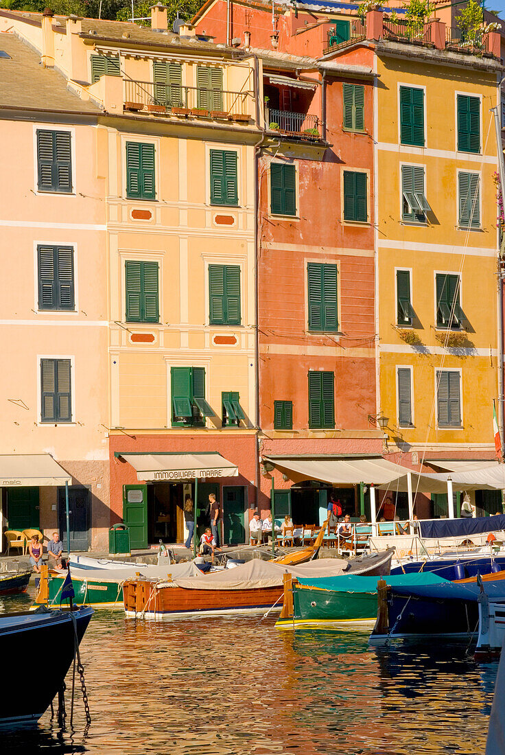 Colorful Buildings By Harbor In Portofino