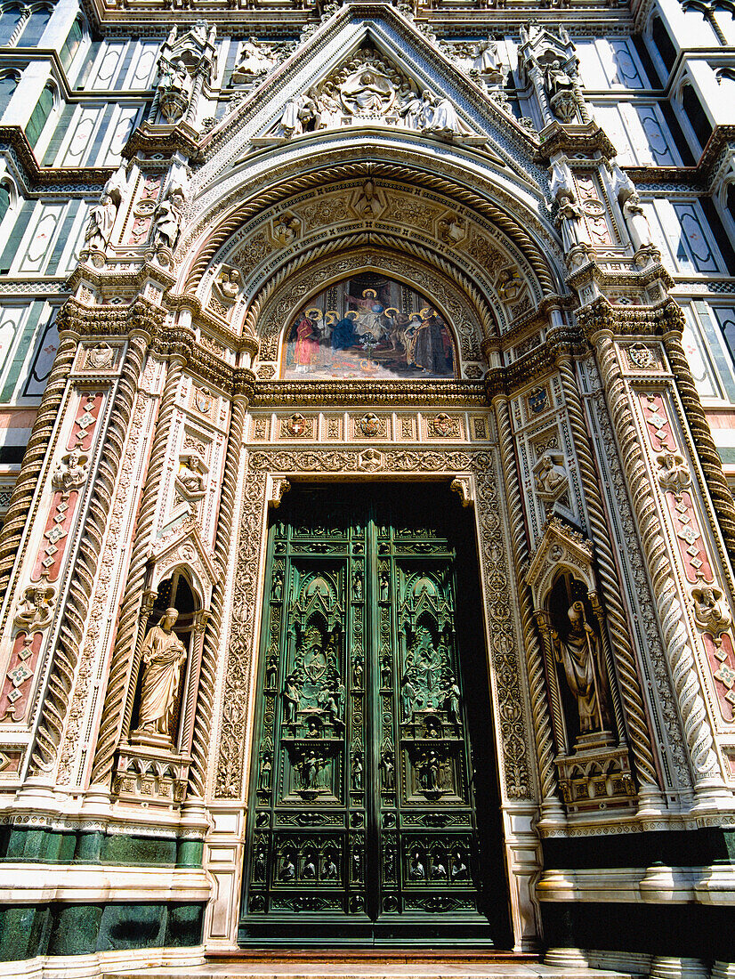 Main Entrance Door Of Duomo In Florence