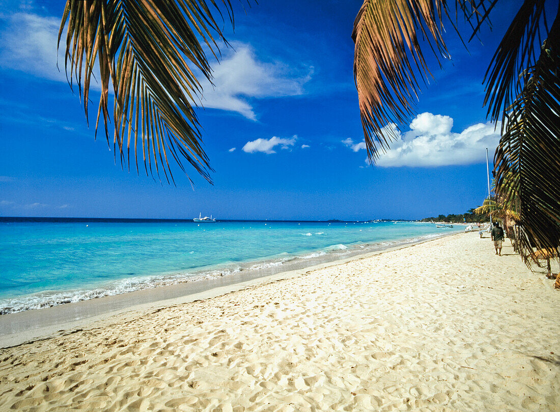 People On 7 Mile Beach