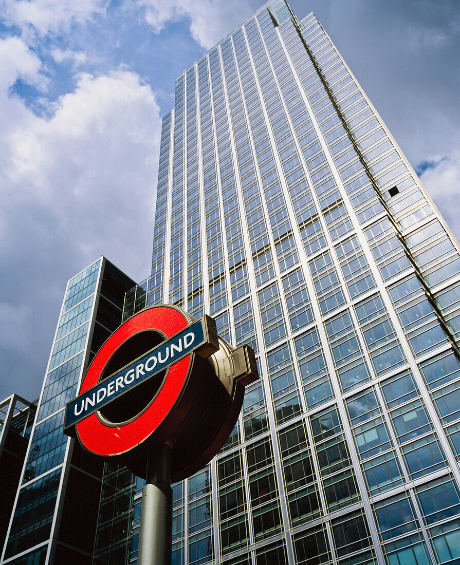 Subway Sign In Canary Wharf