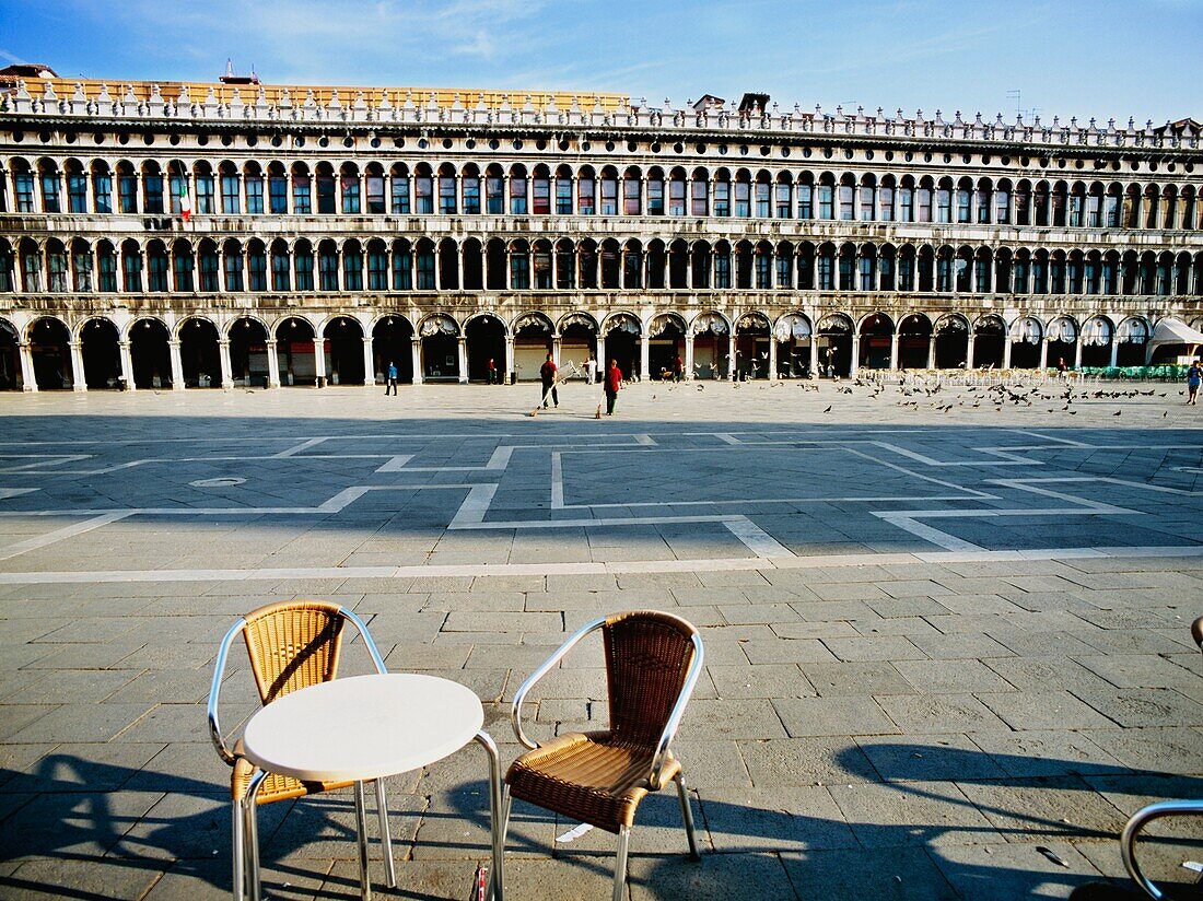 Table And Chair In Piazza San Marco