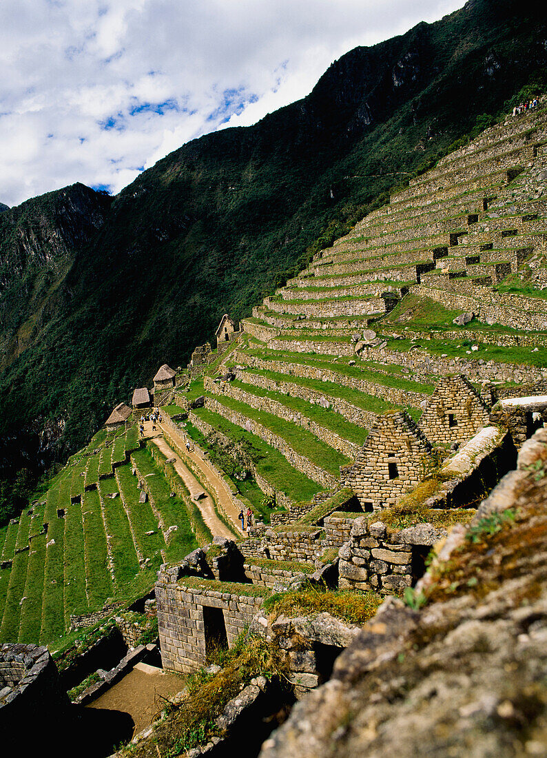 Macchu Picchu, Blick aus hohem Winkel