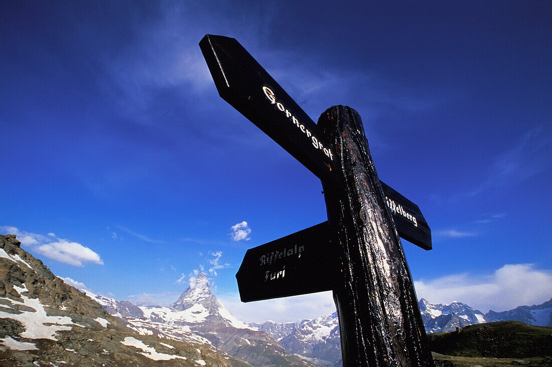 Sign At Matterhorn