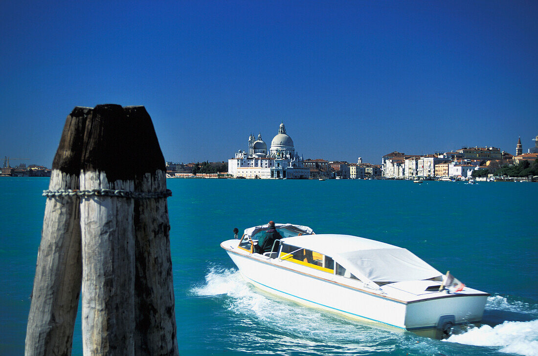 Water Taxi And St Marks As Seen From Riva San Biagio