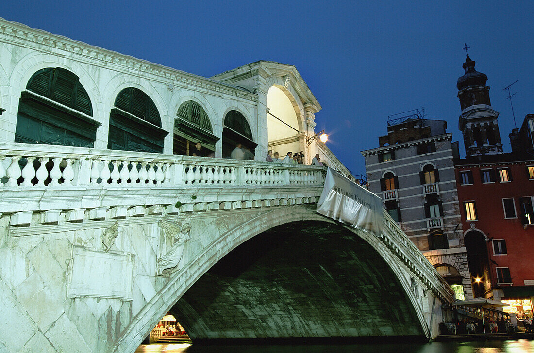 Rialto Bridge At Dusk