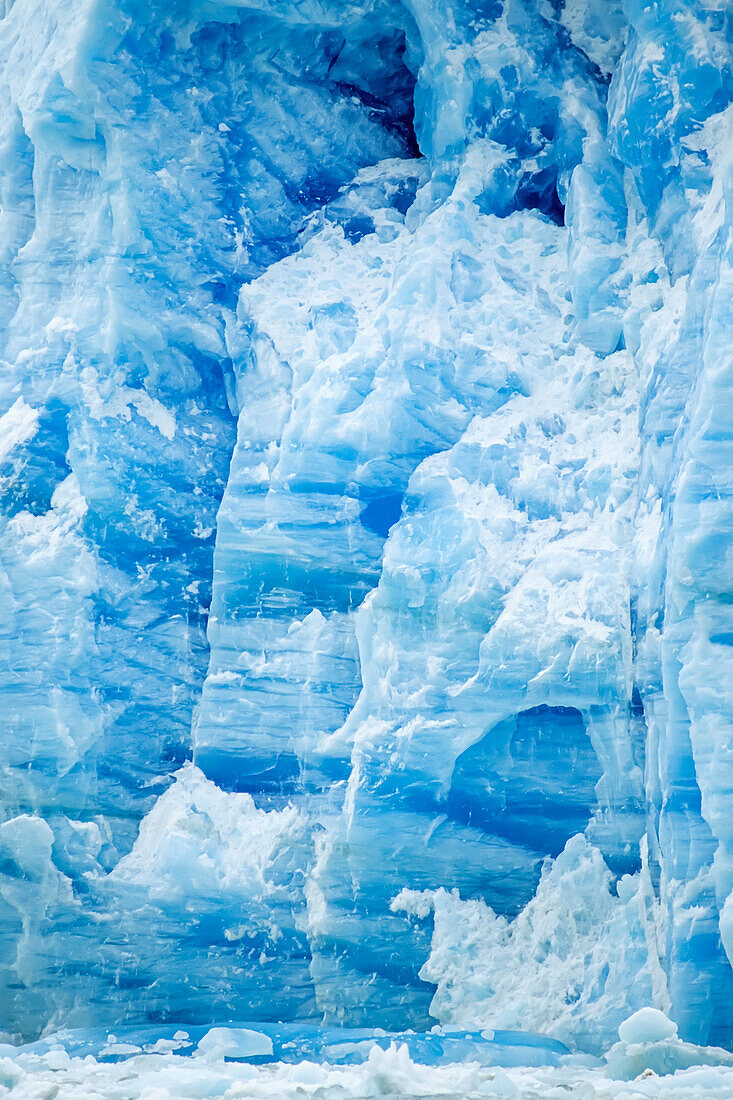 Detail In Ice @ Terminus Of South Sawyer Glacier Se Ak Summer Tracy Arm Fords-Terror Wilderness Area