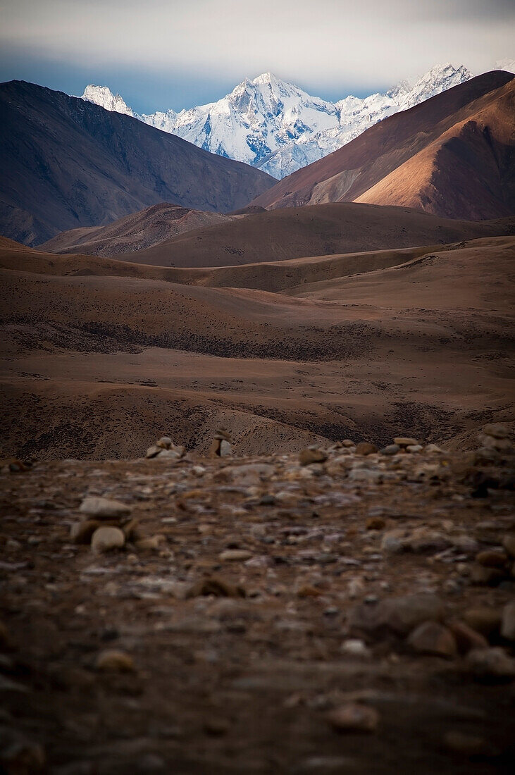 Mountainous landscape; Tibet