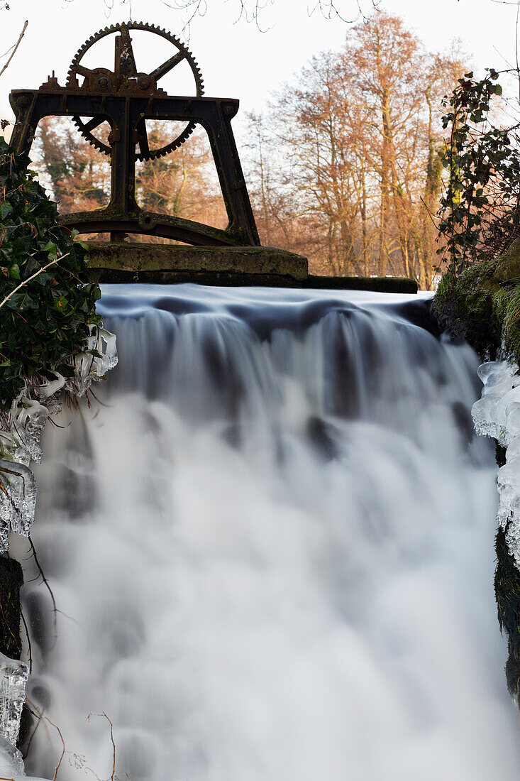 Icy waterfall; Kent England
