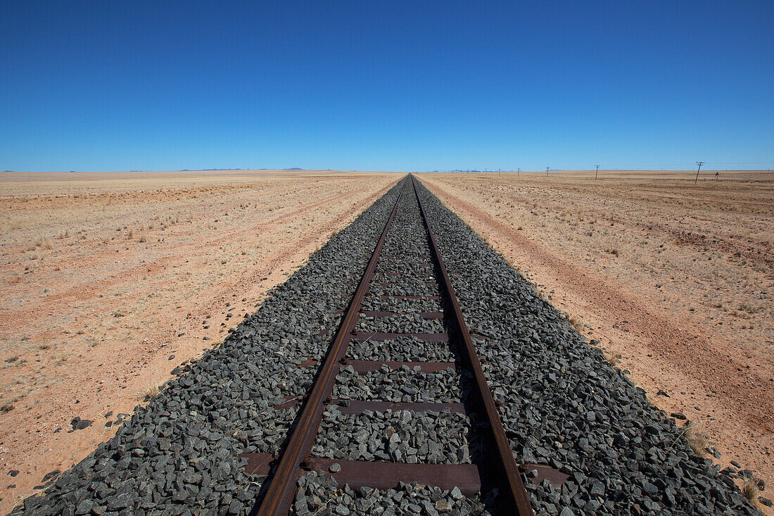 Railway track; Garub namibia