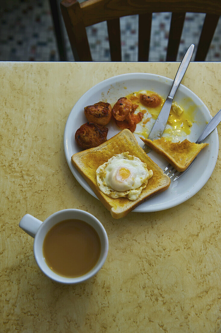 A Breakfast Meal At A Restaurant; London, England
