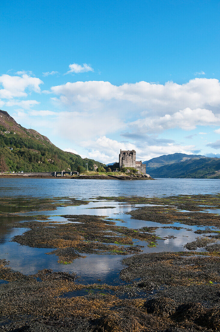 Eilean Donan Castle And Loch Dulch; Scotland