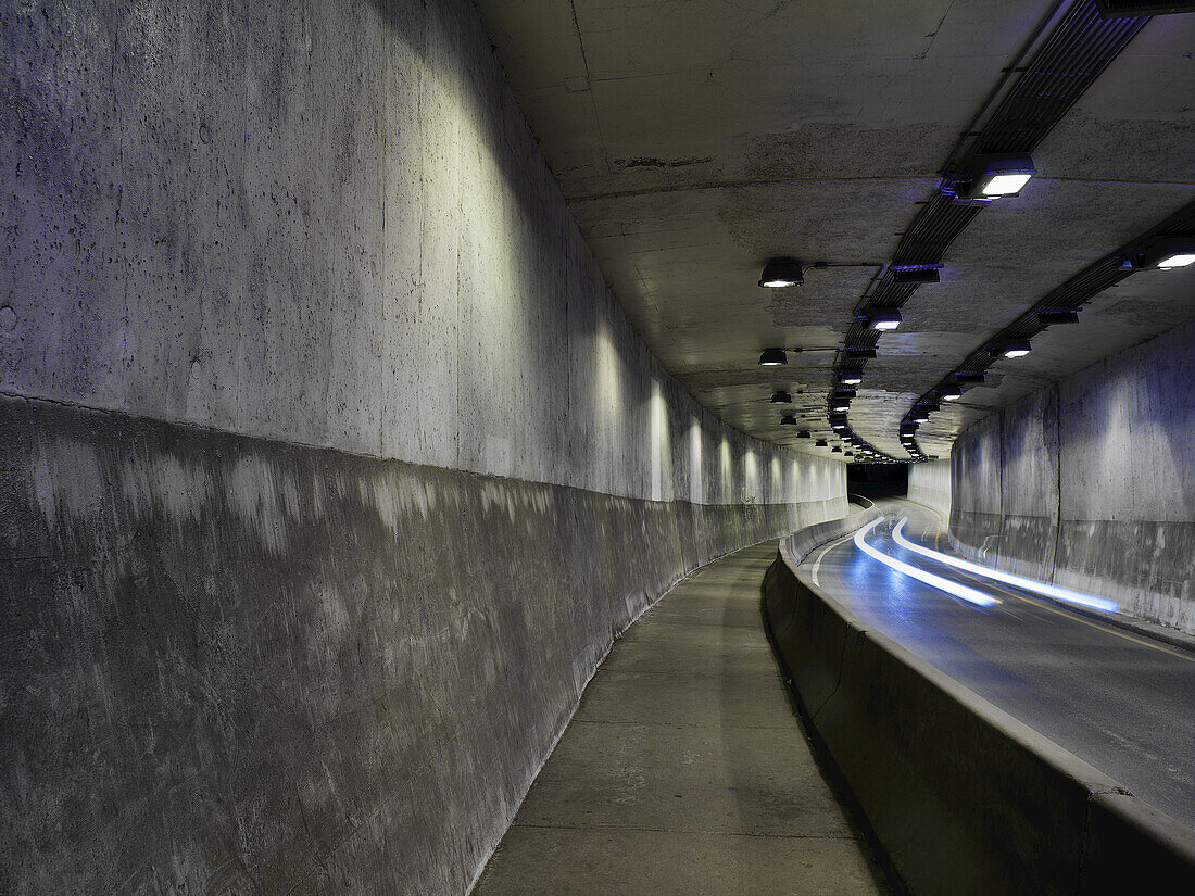 George Vanier Street Tunnel From St. Antoine To St. Catherine Street; Montreal, Quebec, Canada