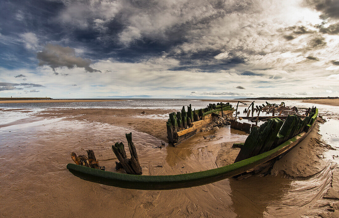 Shipwreck Constance Ellen; South Shields, Tyne And Wear, England