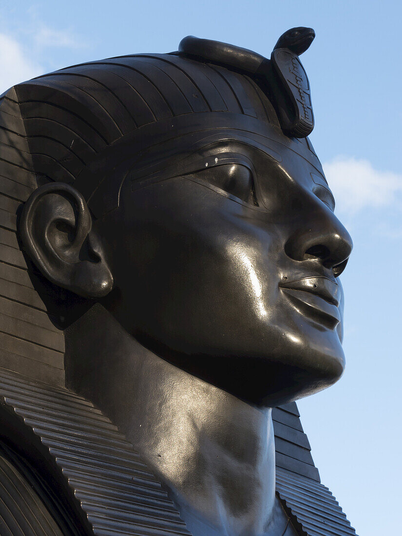 Sphinx On Embankment Of River Thames; London, England