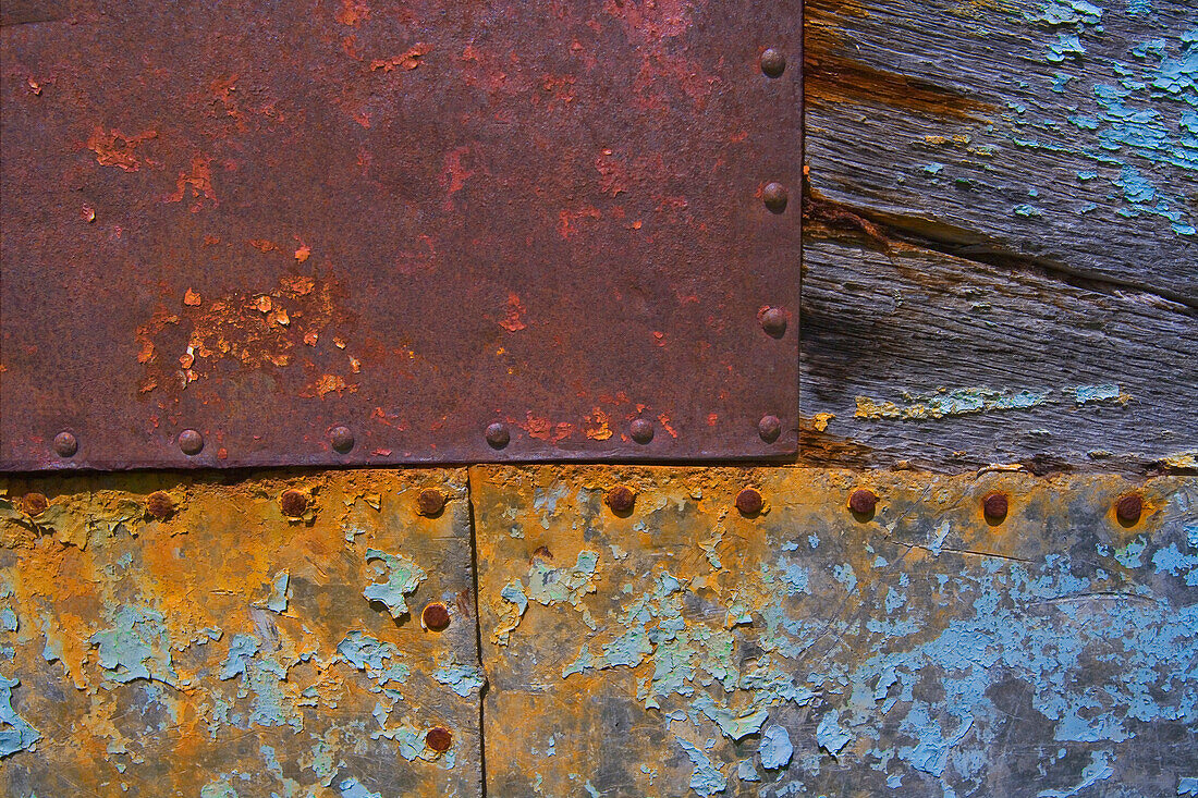 Detail from a beached fishing boat