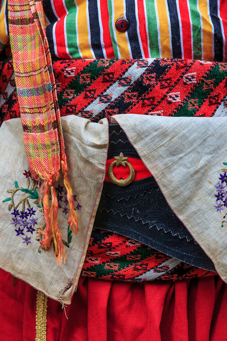 Turkey, Marmara, Bursa, Village of Cumalikizik. Traditional dress, clothing styles from the region.