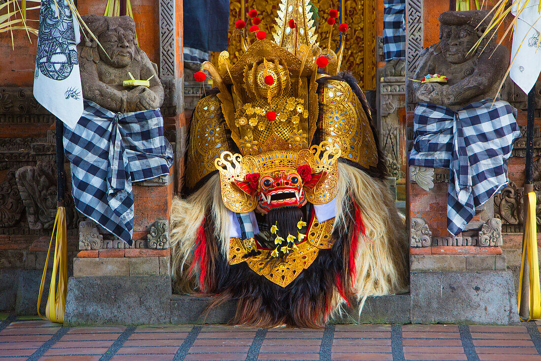 Indonesia, Bali. Barong dance costume