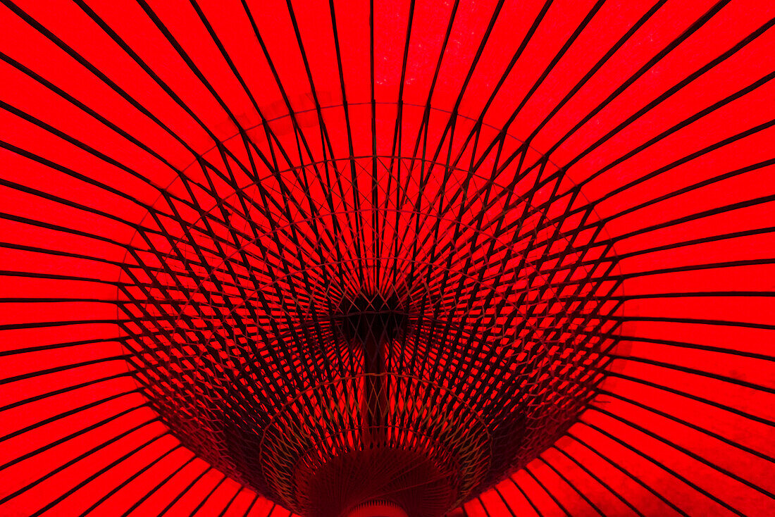 Red umbrella, Gifu, Gifu Prefecture, Japan