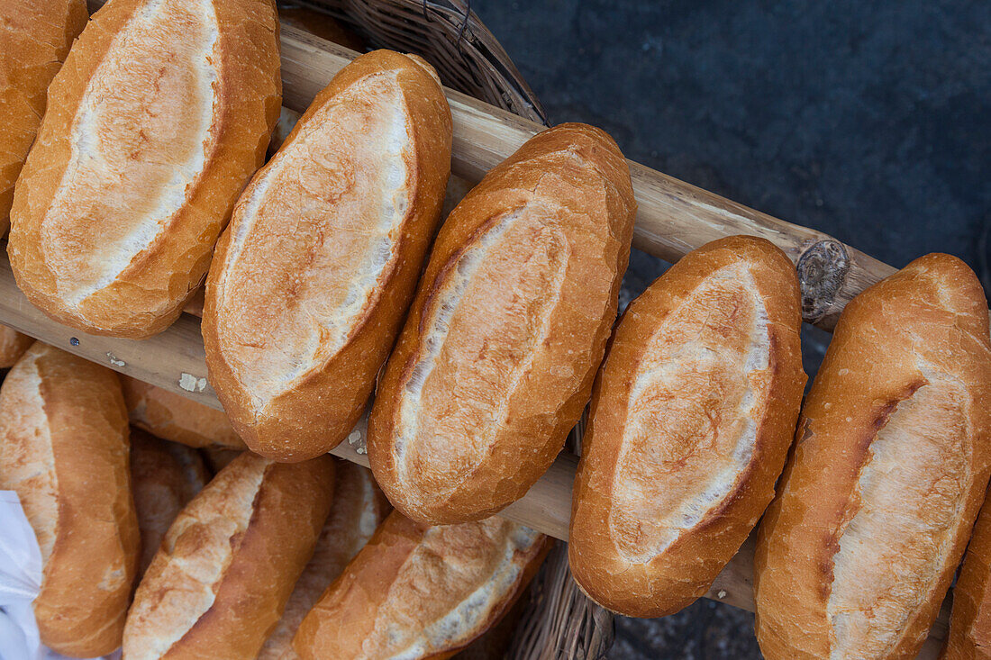 Vietnam, Mekong Delta. Can Tho, Bahn Mi bread rolls