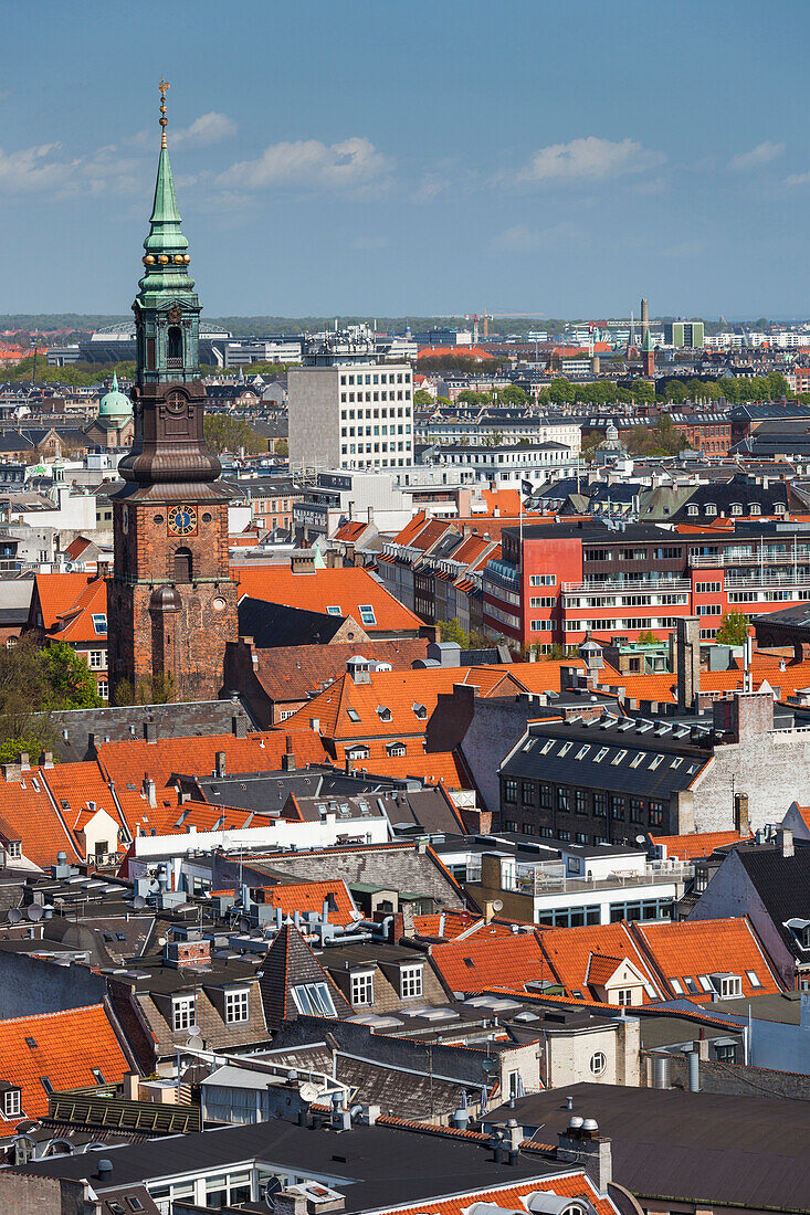 Dänemark, Seeland, Kopenhagen, Stadtansicht von oben
