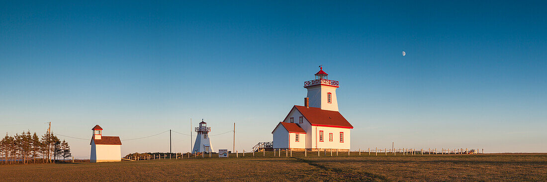 Kanada, Prince Edward Island, Wood Islands, Wood Islands Leuchtturm, Sonnenuntergang