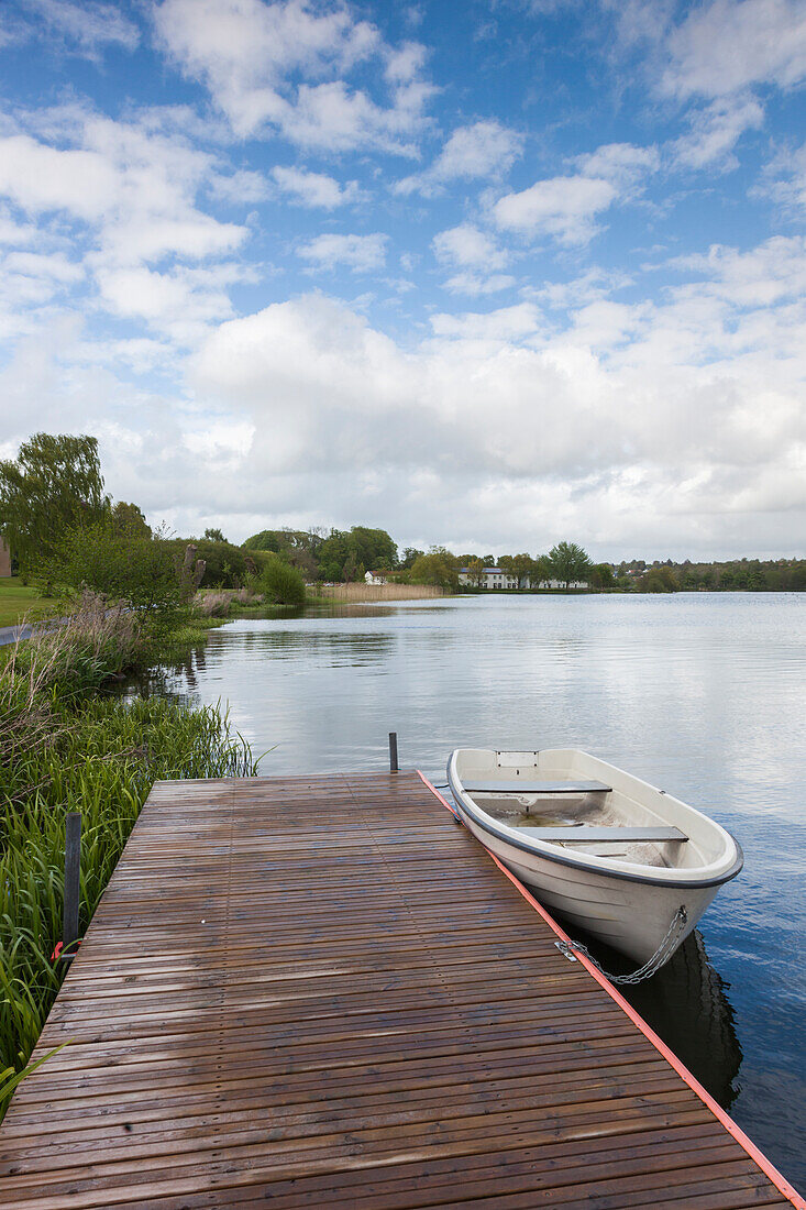 Dänemark, Jütland, Viborg, kleines Boot auf dem Viborger See