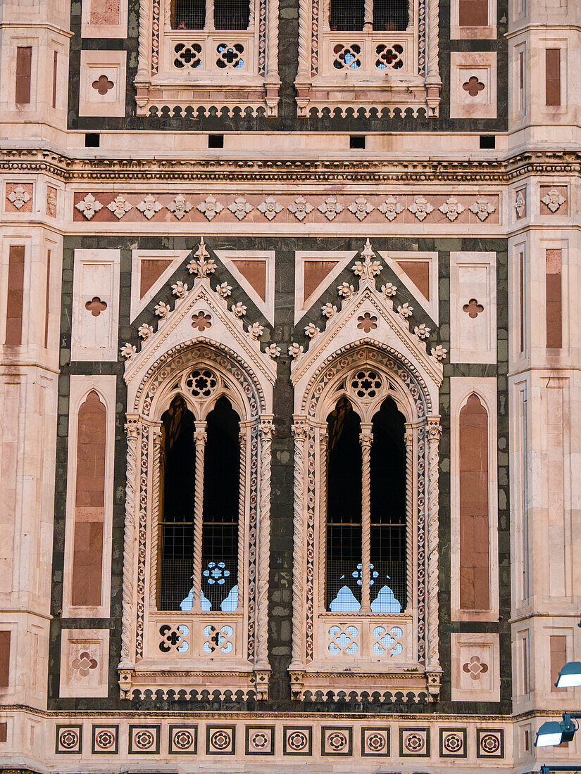 Italy, Florence. Detail of the Santa Maria del Fiore, Duomo Cathedral.
