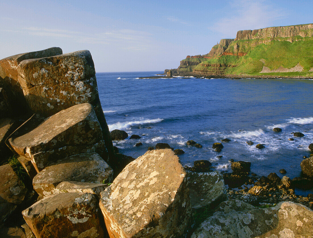 Ireland, County Antrim. Basalt columns at Giant's Causeway