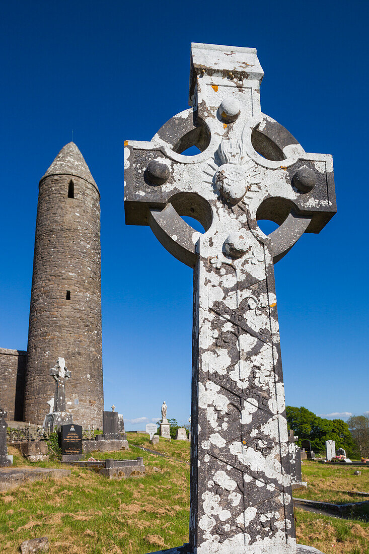 Irland, Grafschaft Mayo, Castlebar, Turlough Round Tower, 9. Jahrhundert