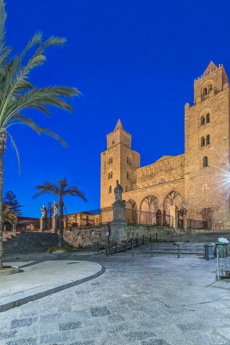 Italy, Sicily, Cefalu, Cefalu Cathedral completed in the 12th century