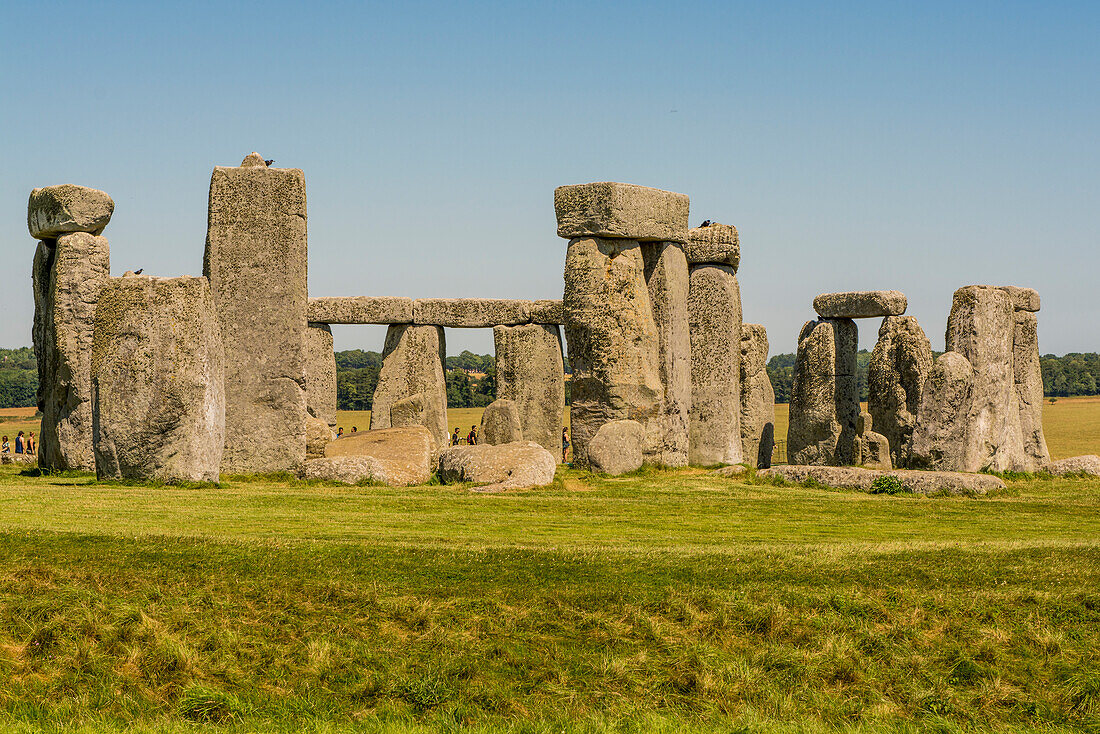 Stonehenge, neolithisches Monument, Salisbury Plain, Salisbury, Wiltshire, England.