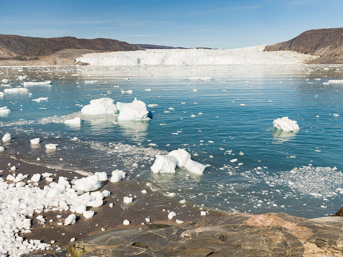 Eqip Sermia glacier in Denmark's overseas territory, Greenland.