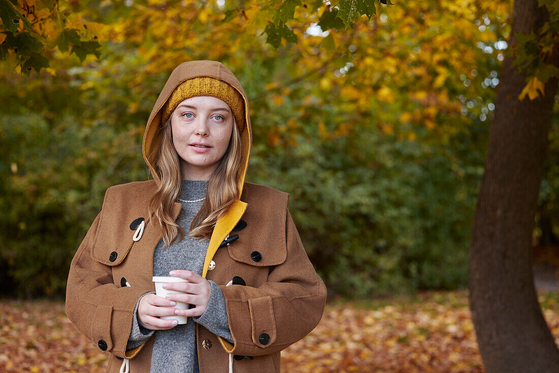 Young woman looking at camera