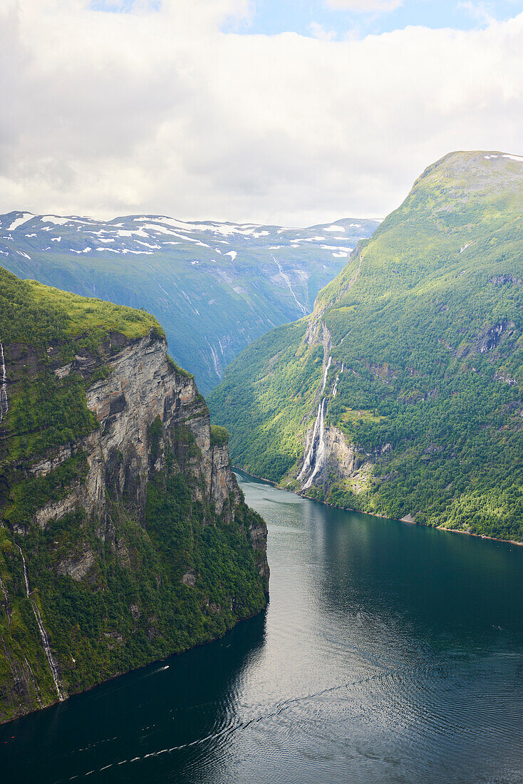 Blick auf Fjorde