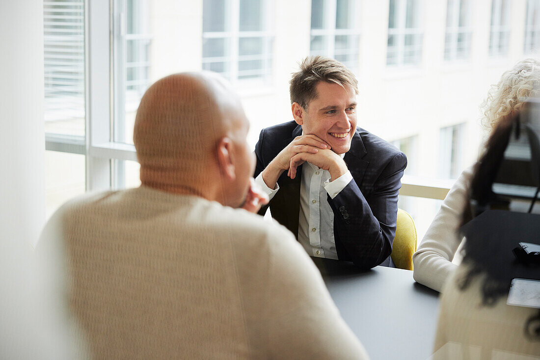 Business people having meeting in office