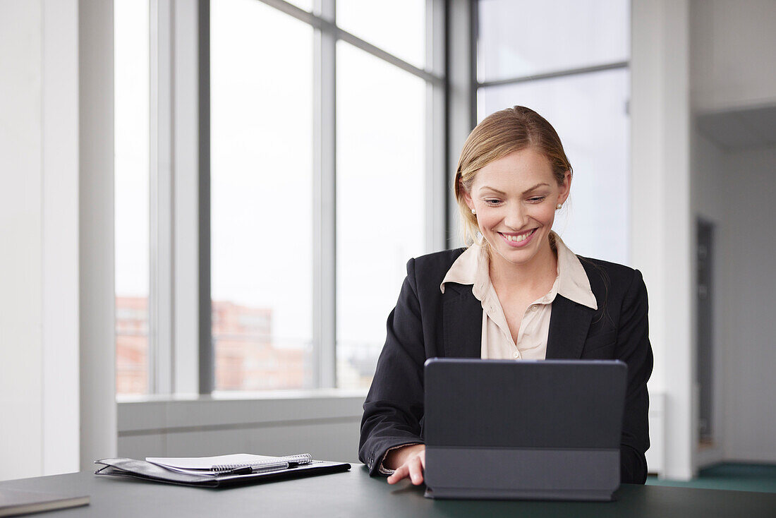 Businesswoman working in office