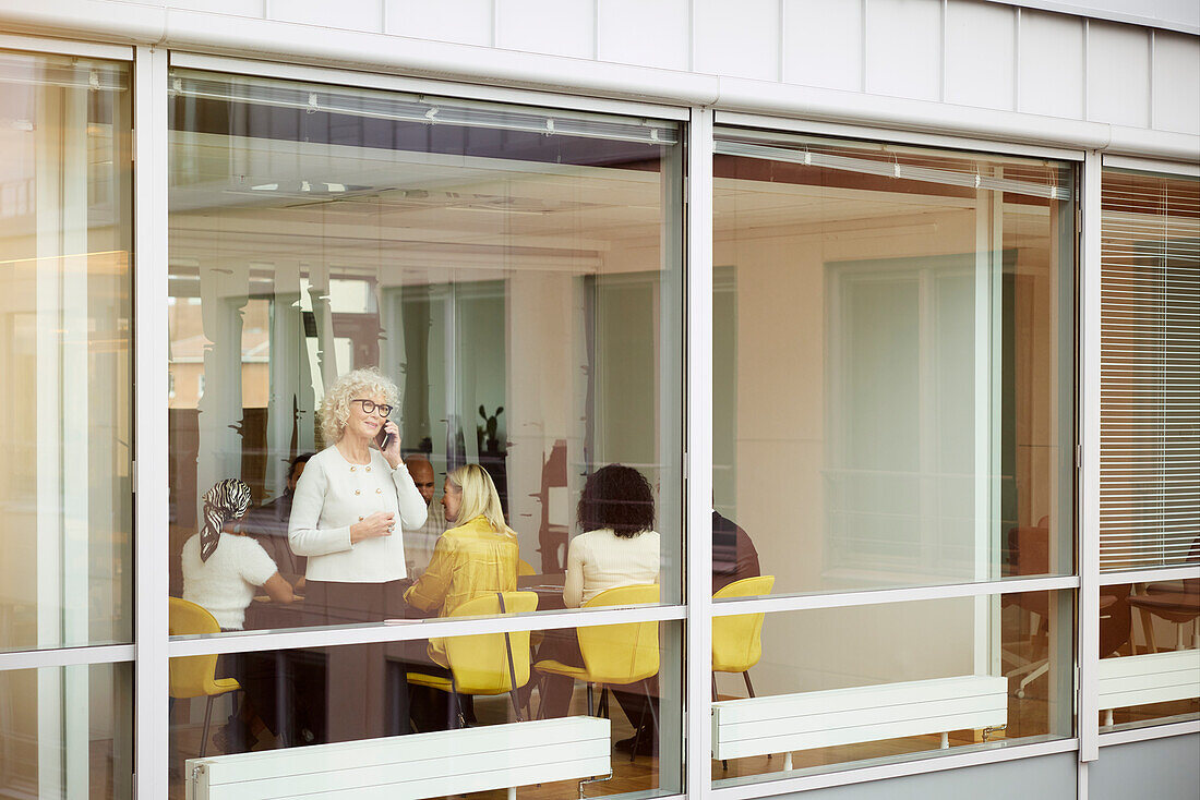 Business people having meeting in office